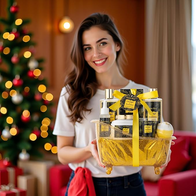Mothers Day Home Spa Bath Gift Basket, Spa gift basket Christmas Gifts - Image 3