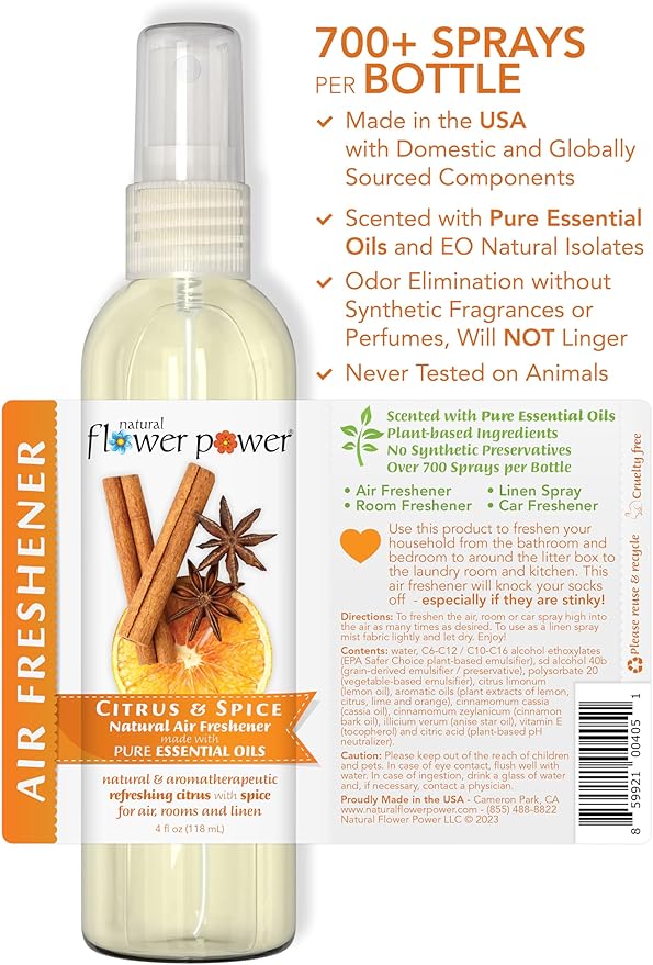 Natural Flower Power Air Freshener Spray - Image 4