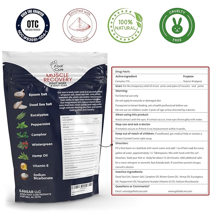 FOOT CURE Foot Soak with Epsom Salts – All-Natural Blend - Image 2