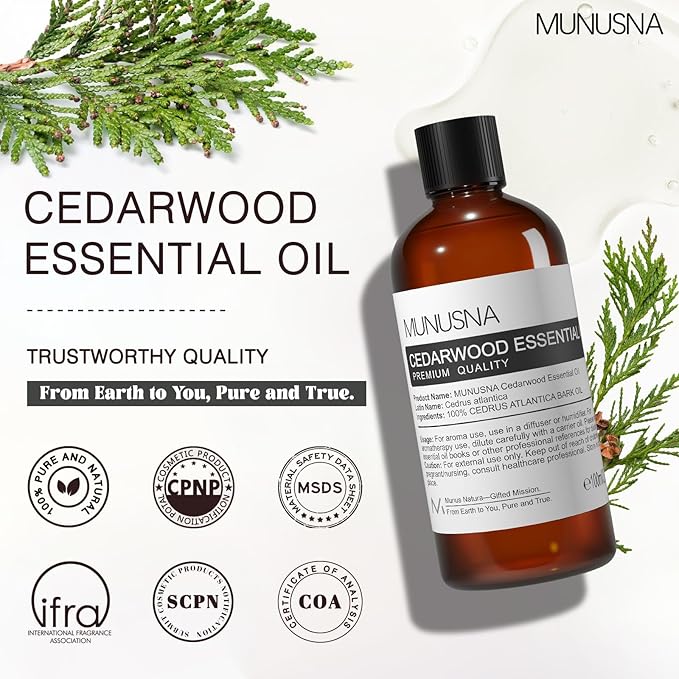 Cedarwood Essential Oil 100ML, 100% Pure Natural Cedarwood Oils Premium Grade - Image 9