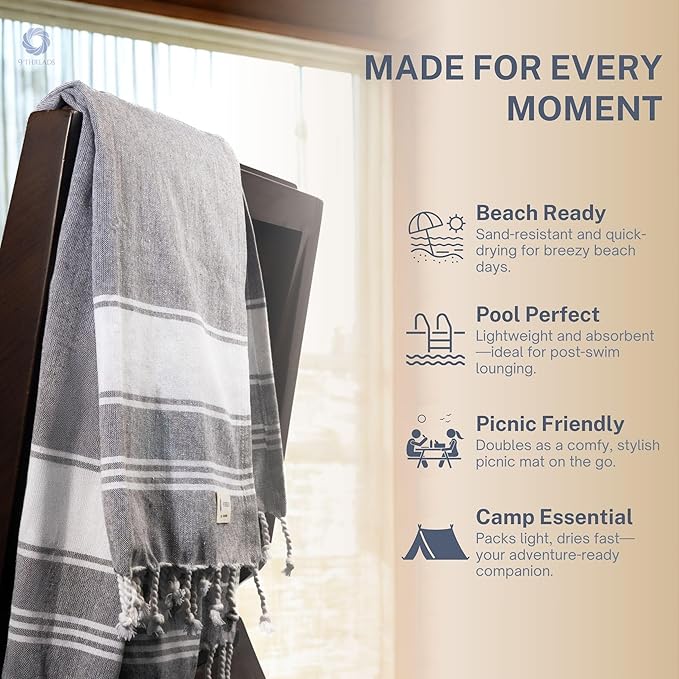 Cotton Turkish Beach Towel - Image 4
