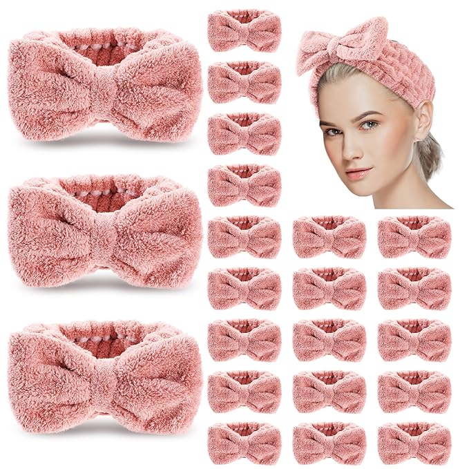 Yunlly 20 Pcs Spa Headband for Women 4 Inches Width Facial Makeup Hair Band by Yunlly