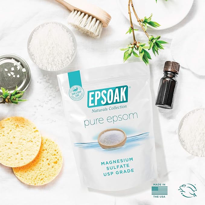 Epsoak Epsom Salt 38 lb. Magnesium Sulfate USP. Resealable Epsom Salt Bag - Image 4