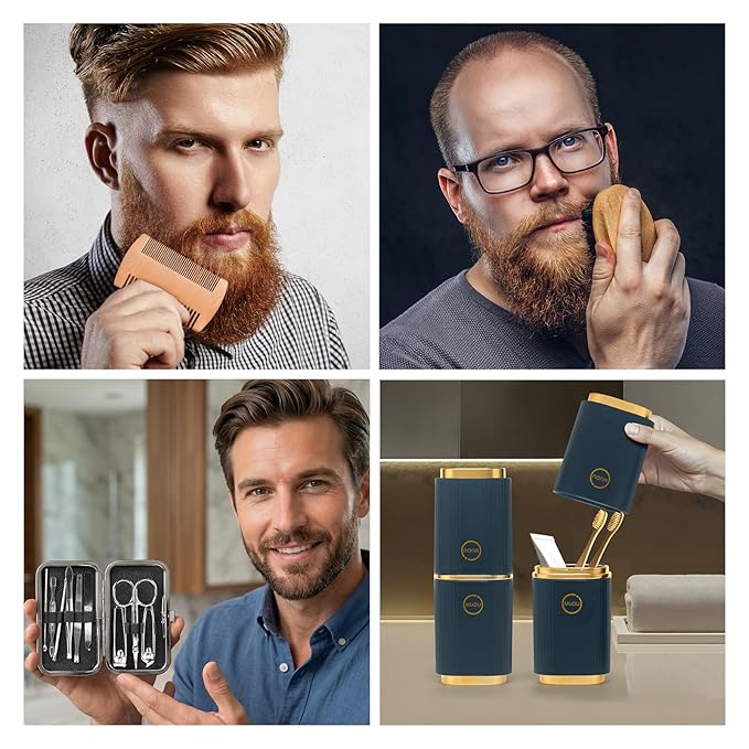 21 Pcs Bath & Body Care Set for Men, Father's Day Gifts for Dad, Home Spa Self - Image 7