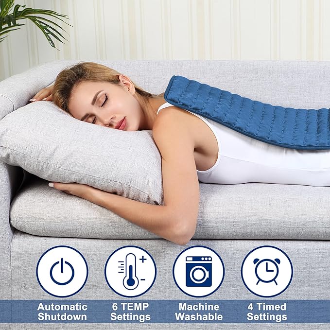 Electric Heating pad with 6 Heat Settings, Auto Shut Off, Dry Electric Heating - Image 3