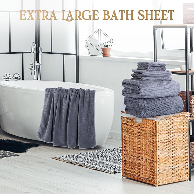 Peryiter Oversized Bath Towels Set of 6 - Image 3
