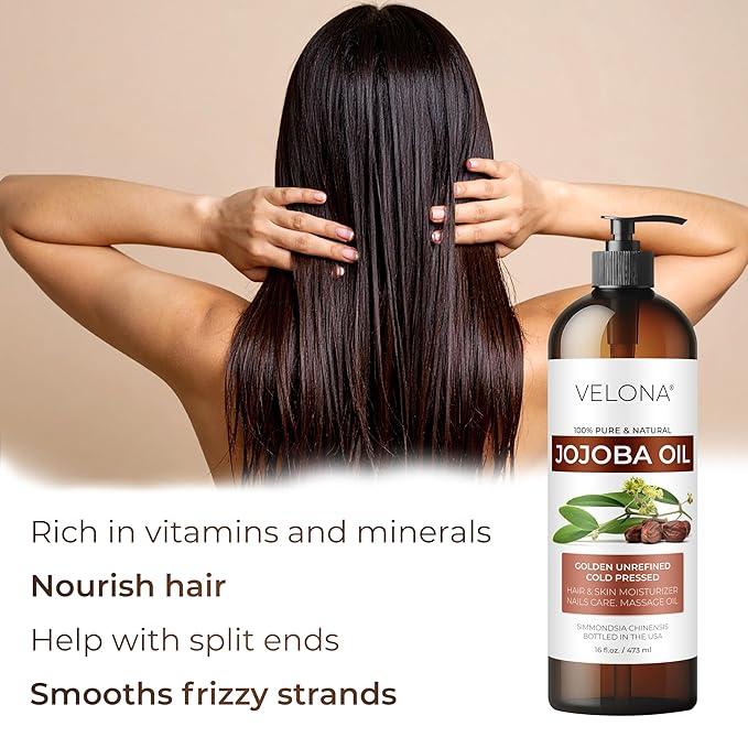 velona Jojoba Oil - 64 oz | 100% Pure and Natural | Golden - Image 4
