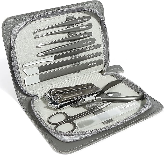 Manicure & Pedicure Set 12 in 1, Nail Clippers Set, Quality Fingernail& Toenail by BeautyMakeup