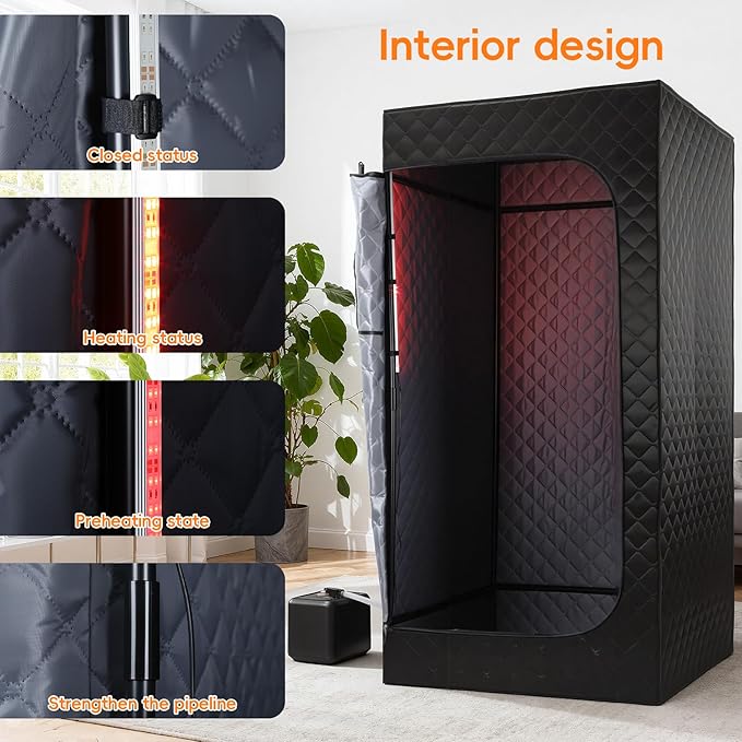 Sauna Box Portable Steam Sauna for Home Use, Infrared Sauna Tent - Image 8