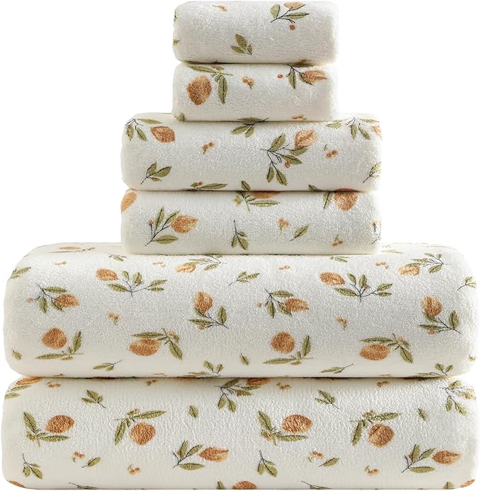 YTYC 29x59 Inch Bath Towels Set of 6 Large, Super Soft Absorbent Lint Free by YTYCTowels