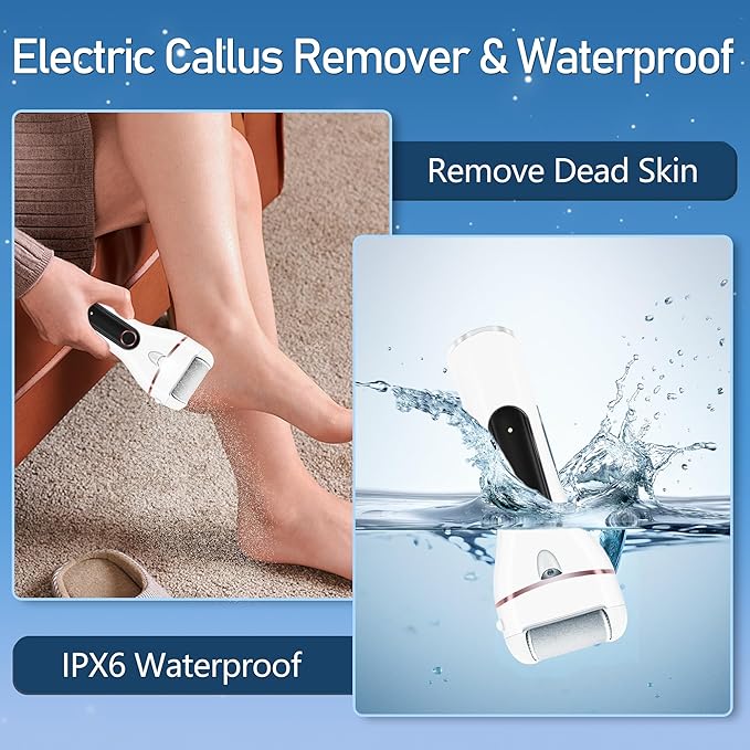 Callus Remover for Feet, Electric Foot Callus Remover Waterproof - Image 4