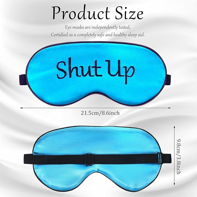 8 Pieces Funny Sleep Mask Silk Eye Mask - Image 2