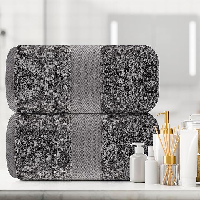 White Classic Luxury Bath Sheets Towels - Image 6