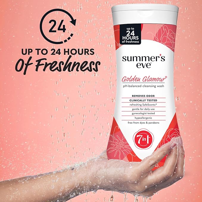 Summer's Eve Golden Glamour All-Over Daily Feminine Wash, pH-Balanced Body Wash - Image 2