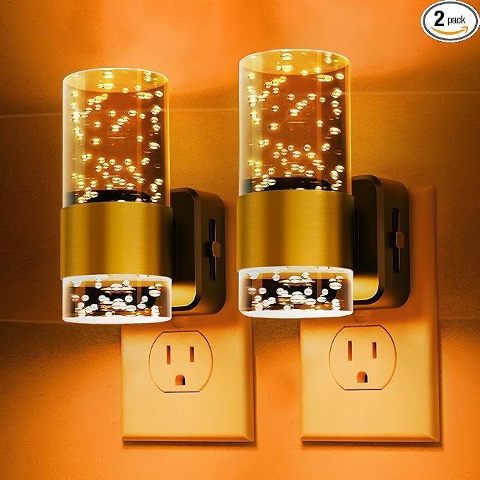 L LOHAS LED Night Lights Plug into wall, Amber Night Light by LLOHASLED