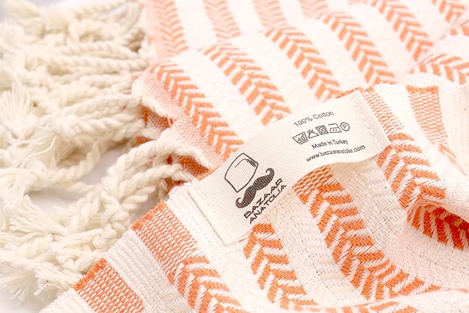 Bazaar Anatolia Turkish Beach Towel – 100% Cotton, Quick Dry, Sand Free Fall - Image 8