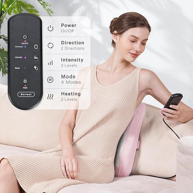 Boriwat Back Massager with Heat, Neck Massager - Image 5