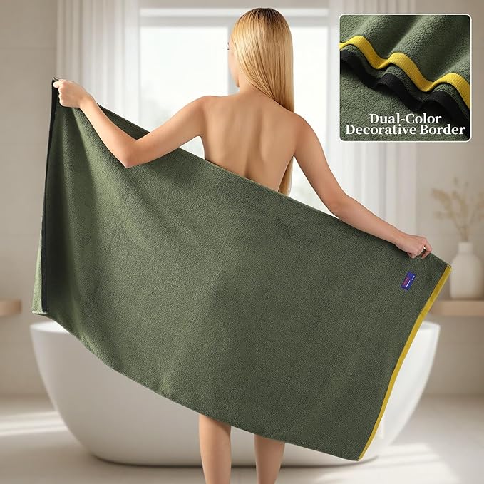 REDKISS 6 Piece Luxury Bath Towel Set, 2 Bath Towels, 2 Hand Towels, 2 - Image 4