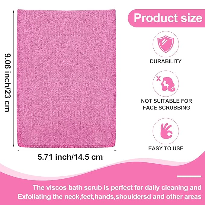 Tatuo 12 Pieces Korean Exfoliating Mitt Glove Italy Towel Body Skin Scrubber - Image 2