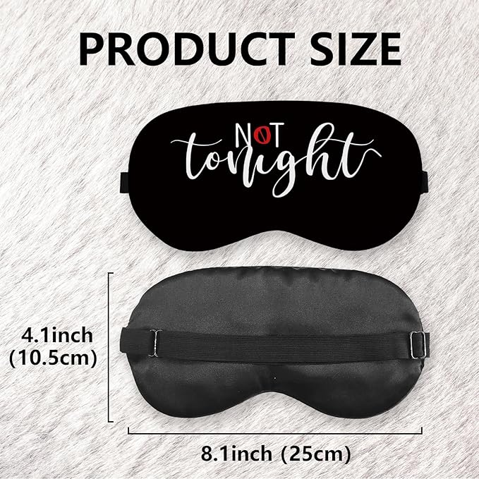 Not Tonight Couple Silk Eye Mask - Image 7