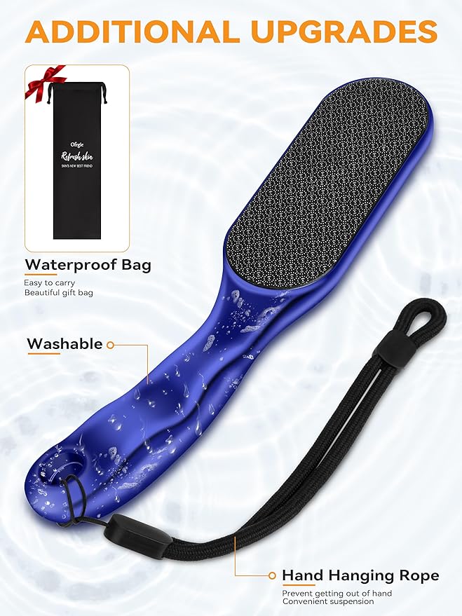 Nano Glass Foot File Professional Foot Scraper Dead Skin Rasp, Wet Dry Foot - Image 3