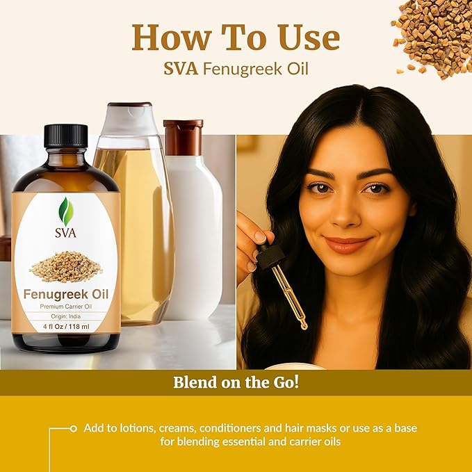 SVA Fenugreek Oil 4oz Premium Carrier Oil - Image 6