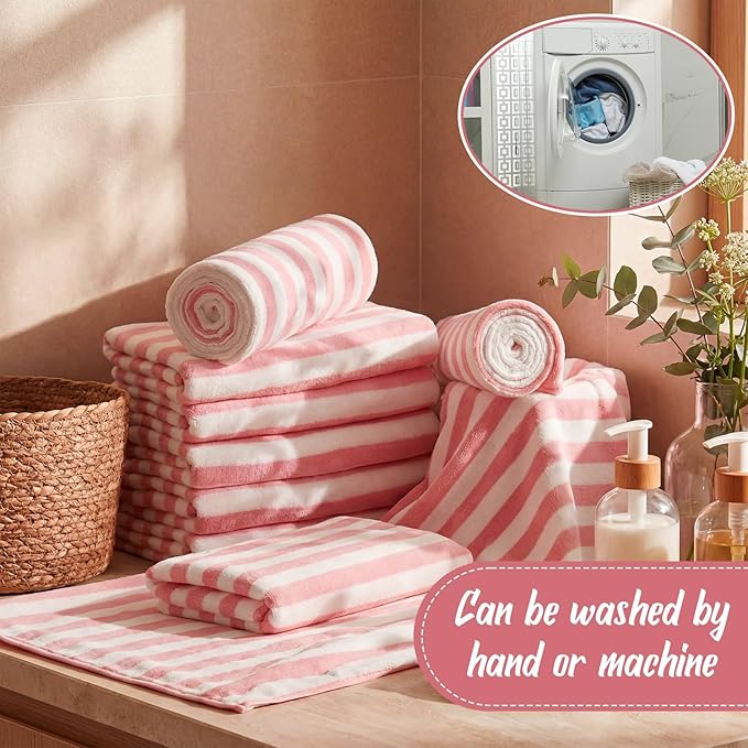 SmoothNovelty 16 Pack Microfiber Bath Towels Bulk 27'' x 60'' Oversized Size - Image 4