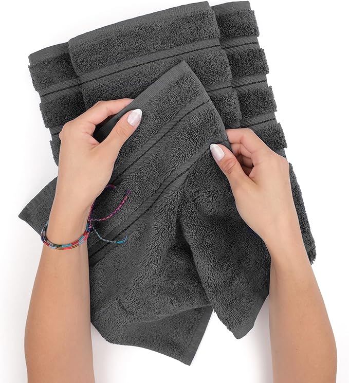 American Soft Linen Premium 3 Piece Towel Set, 1 Bath Towel 1 Hand Towel 1 - Image 5