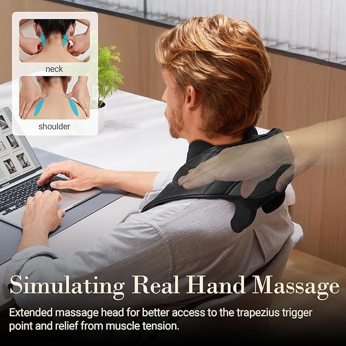 CuPiLo Cordless Neck Massager for Pain Relief Deep Tissue, FSA Eligible HSA - Image 4