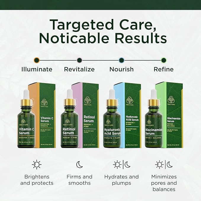Tree of Life Beauty Facial Skin Care Set, Brightening, Dry Face, Dermatologist - Image 7