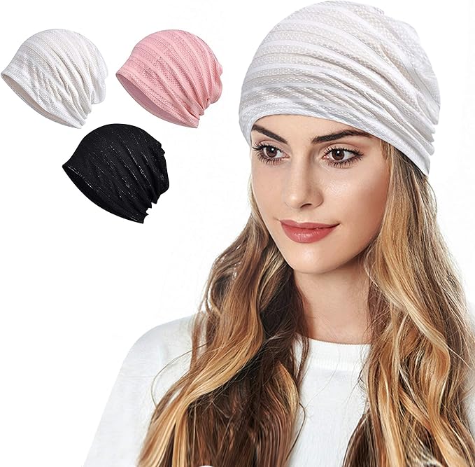 Women's Summer Beanie for Men Hat Boho Hats Adult Dwarf Hats Chemo Cap Cancer by Ababalaya
