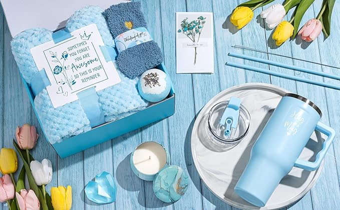Birthday Gifts for Women Self Care Get Well Soon Gifts, Ocean Relaxing Spa Kit - Image 9