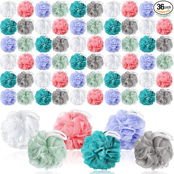 Umigy 36 Pcs Bath Sponge Shower 40g Loofahs Bulk Bath Luffas Exfoliating Body by Umigy