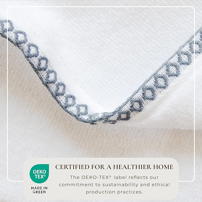 Great Bay Home Blue/White Washcloth Set - Image 4