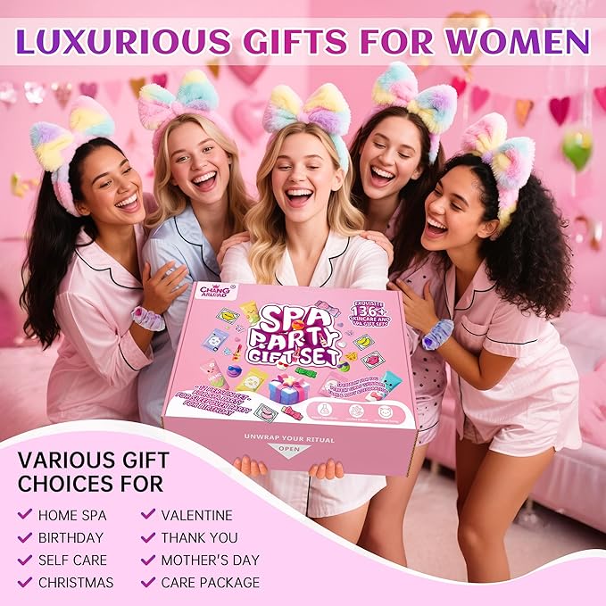 159Pcs Spa Birthday Party Decorations Kit-12 Spa Kits + Birthday - Image 8