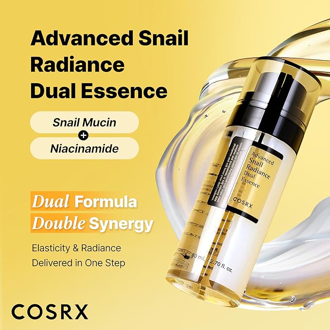 COSRX Snail Mucin 74% + Niacinamide 5% Dual Essence, Anti Aging Face Serum - Image 2