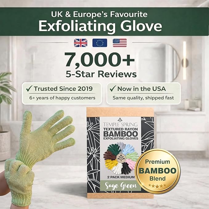 Temple Spring Shower Gloves Exfoliating - Image 7