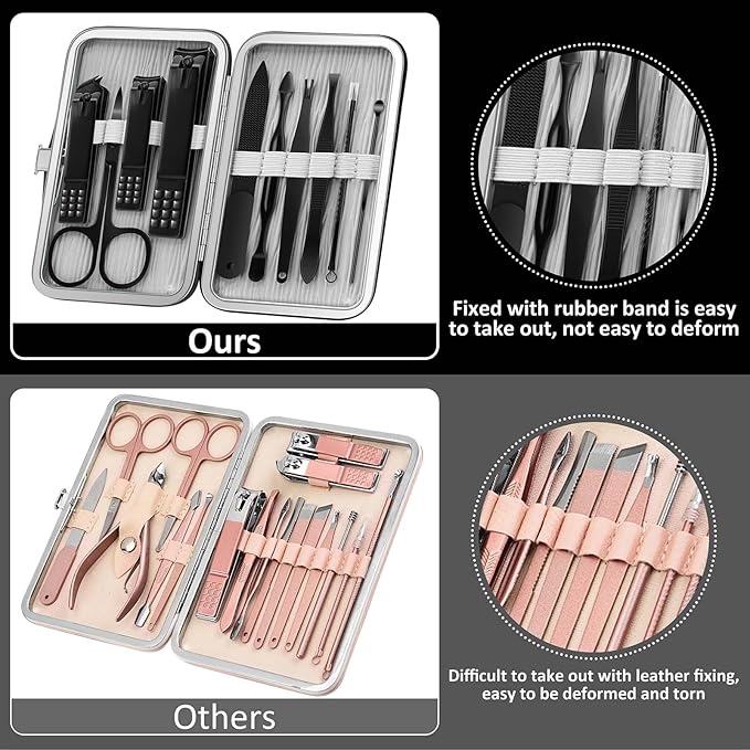 BLESWIN 10 in 1 Manicure Set, Professional Manicure Pedicure Kit - Image 5