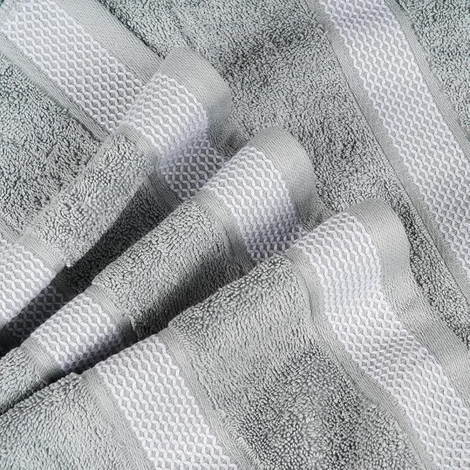 CASA COPENHAGEN Solitaire 2Pcs 100% Egyptian Cotton Large Designer Bathsheet - Image 4