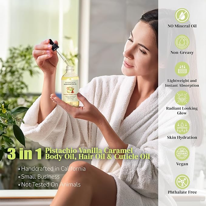 Pistachio Vanilla Caramel Body Oil - Image 4