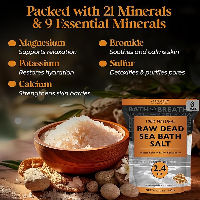 Aromasong Raw Dead Sea Bath Salt - Image 5
