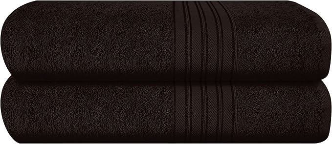 BOUTIQUO Cotton 2 Pack Bath Towel Set 28x55, Eco-Friendly Large Bath Towels by BOUTIQUO