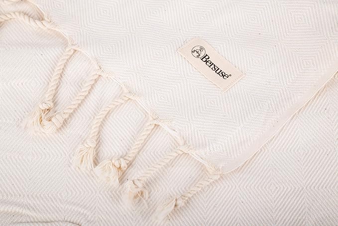 Bersuse 100% Cotton Milas XL Throw Blanket - Image 8