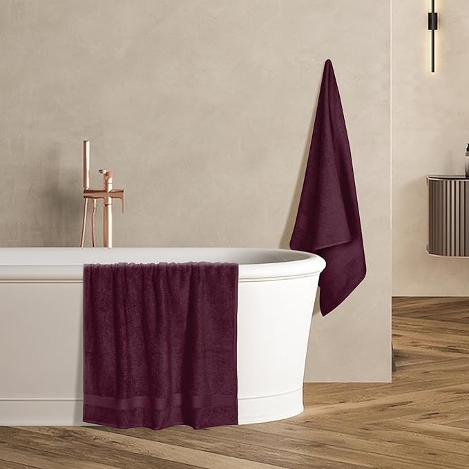 GLAMBURG Premium Cotton 4 Pack Bath Towel Set - Image 5