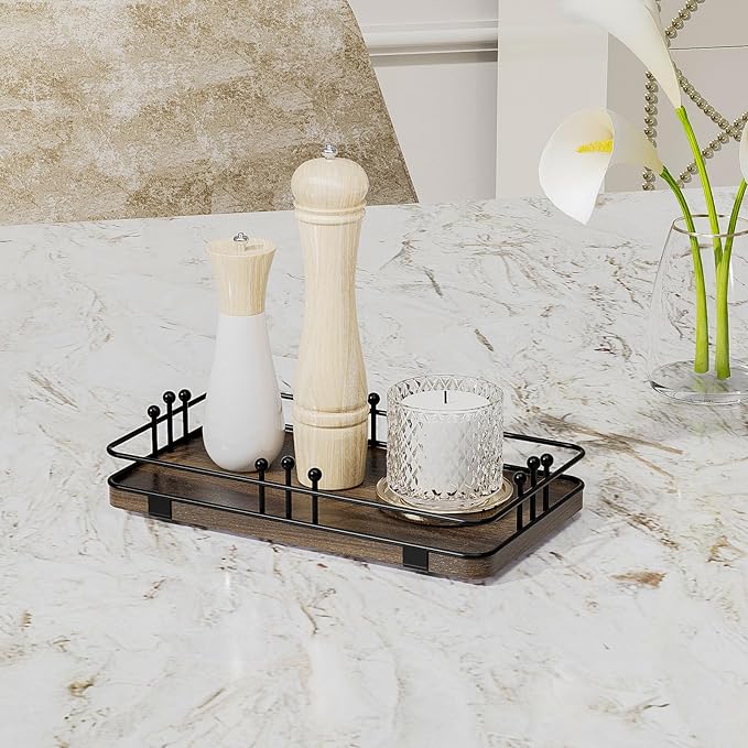 Bathroom Vanity Tray for Toiletries Makeup Perfume Candle Toilet Tank, Kitchen - Image 7