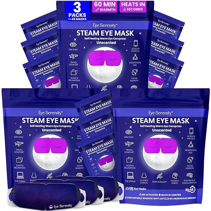 Eye Serenity Steam Eye Mask, Heated Eye Mask, Self Heating Warm Compress - Image 9