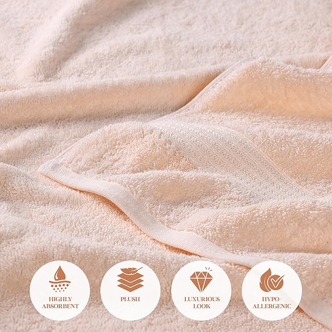 Superior Egyptian Cotton 3-Piece Towel Set, Basic Towels - Image 8