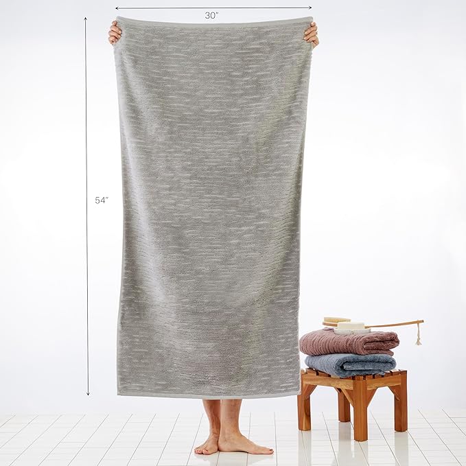 SKL Home CloudSoft Cotton Luxury 4 Pc Bath Towel Set - Image 3