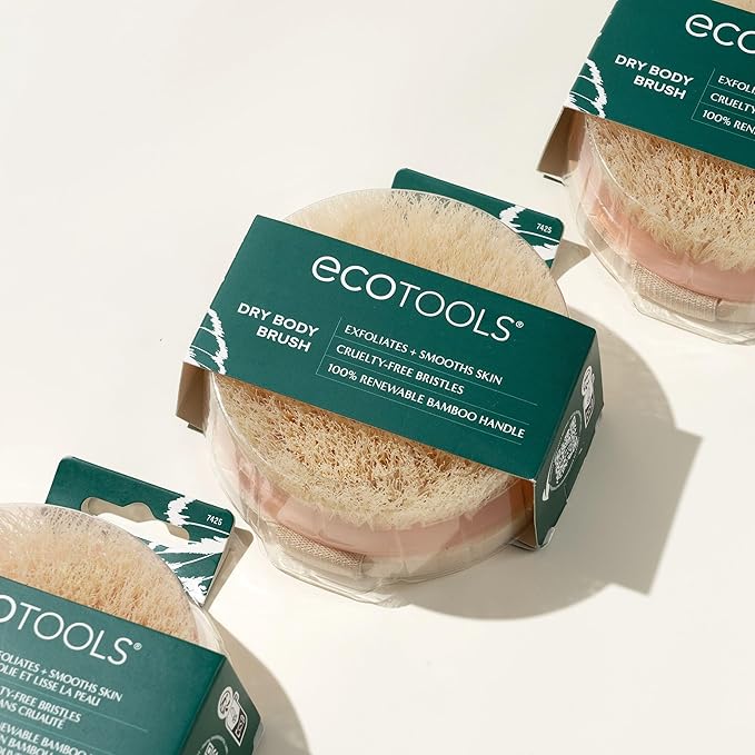 EcoTools Dry Body Brush, for Post Shower & Bath Skincare Routine, Removes Dirt - Image 5