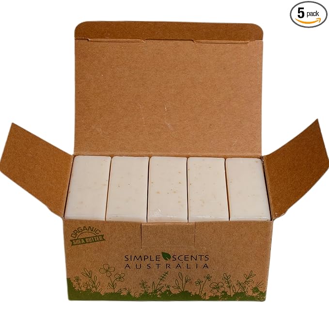 Simple Scents Australia Oatmeal & Milk Scented Natural Soap Bars, 3.5oz by SimpleScentsAustralia